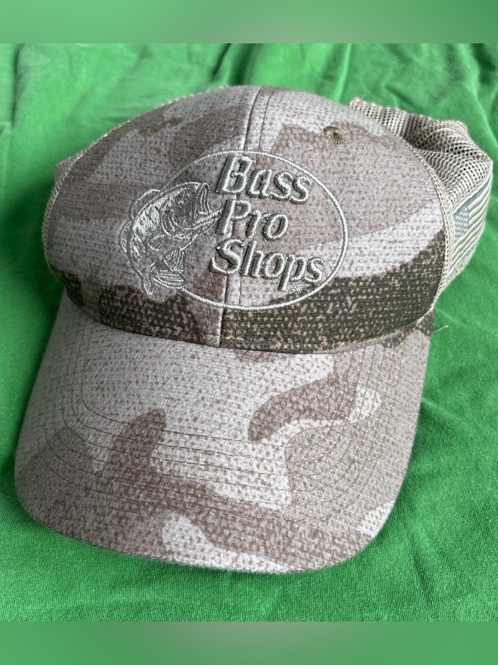 Bass Pro Shops Tan Camo Mesh-Back Trucker Hat